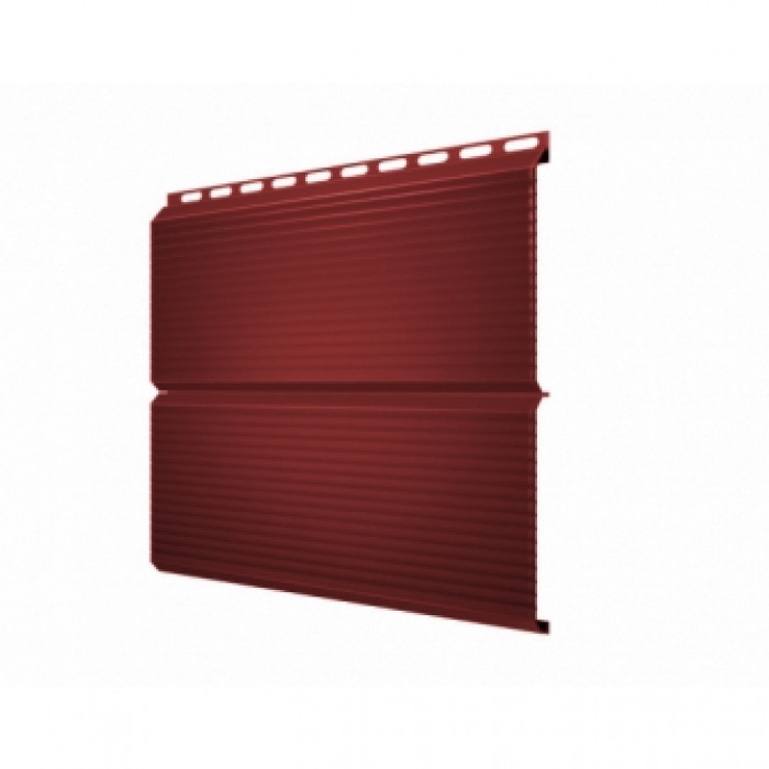 Металлический сайдинг Grand Line ЭкоБрус 0.45 мм Gofr PE с пленкой RAL 3005 красное вино